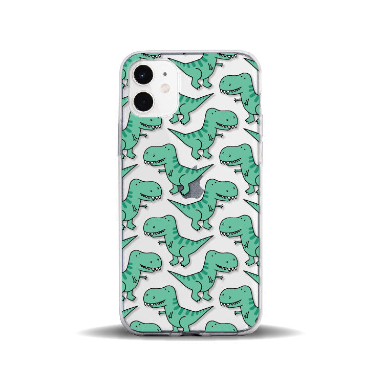 HKM-033939 Transparent Cute Cartoon Phone Case for iPhone Models 6 6S, 7 8, XR, XS, 11 Pro Max & More