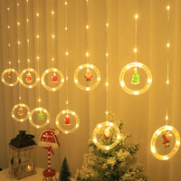 HKM-034003 LED Christmas Curtain String Lights for Indoor Holiday Decoration