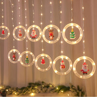 HKM-034003 LED Christmas Curtain String Lights for Indoor Holiday Decoration