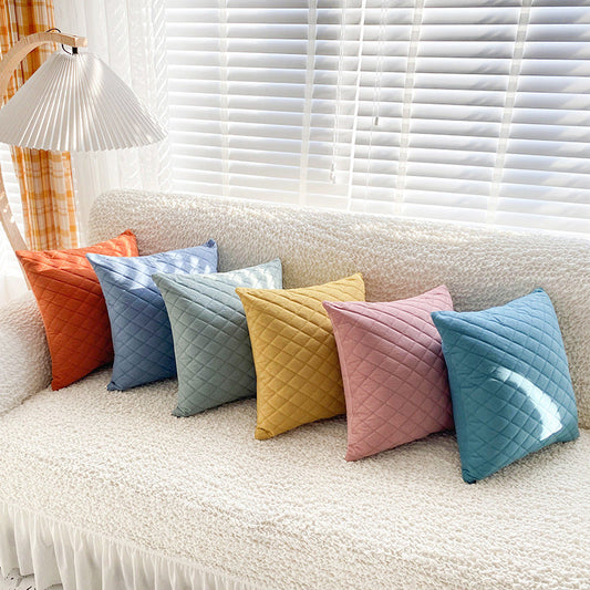 HKM-034003 Modern Velvet Throw Pillows in Various Colors - 45x45cm Cushion Covers