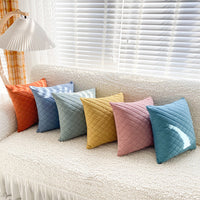 HKM-034003 Modern Velvet Throw Pillows in Various Colors - 45x45cm Cushion Covers