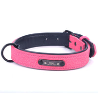 HKM-034067 Customizable Anti-Loss Dog Collar with Nameplate and Traction Rope – Durable Super Fiber and Metal Design