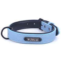 HKM-034067 Customizable Anti-Loss Dog Collar with Nameplate and Traction Rope – Durable Super Fiber and Metal Design