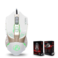 HKM-034067 High-Precision Wired Gaming Mouse with 4000 DPI Optical Sensor and 7 Buttons