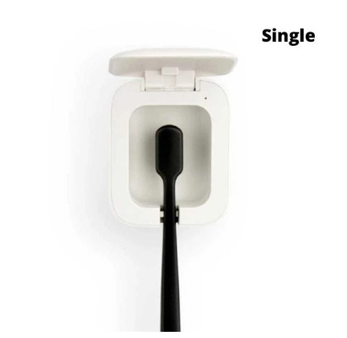 HKM-034067 UV Light Toothbrush Sanitizer with Battery Capacity 3.7V 500mAh and Dual Size Options