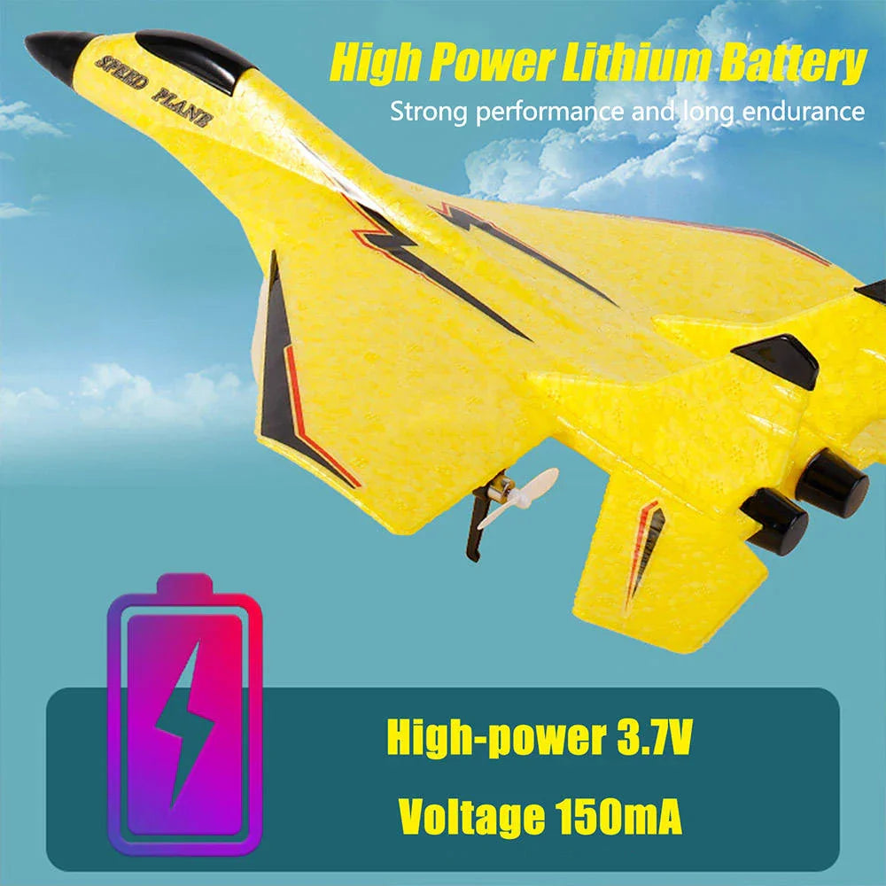 HKM-034131 Foam RC Glider for Kids, Ready-to-Fly Outdoor Remote Control Airplane, 29cm EPP Design
