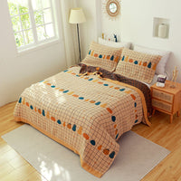 HKM-034195 Multi-Functional Cotton Gauze Towel Blanket Set with Pillow Towels - Soft, Breathable, and Versatile for All Seasons