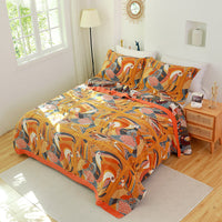HKM-034195 Multi-Functional Cotton Gauze Towel Blanket Set with Pillow Towels - Soft, Breathable, and Versatile for All Seasons