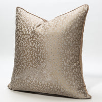 HKM-034259 Leopard Print Polyester Pillowcase with Backrest for Bedroom Decor, 45x45cm