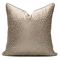 HKM-034259 Leopard Print Polyester Pillowcase with Backrest for Bedroom Decor, 45x45cm