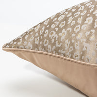 HKM-034259 Leopard Print Polyester Pillowcase with Backrest for Bedroom Decor, 45x45cm