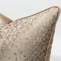 HKM-034259 Leopard Print Polyester Pillowcase with Backrest for Bedroom Decor, 45x45cm