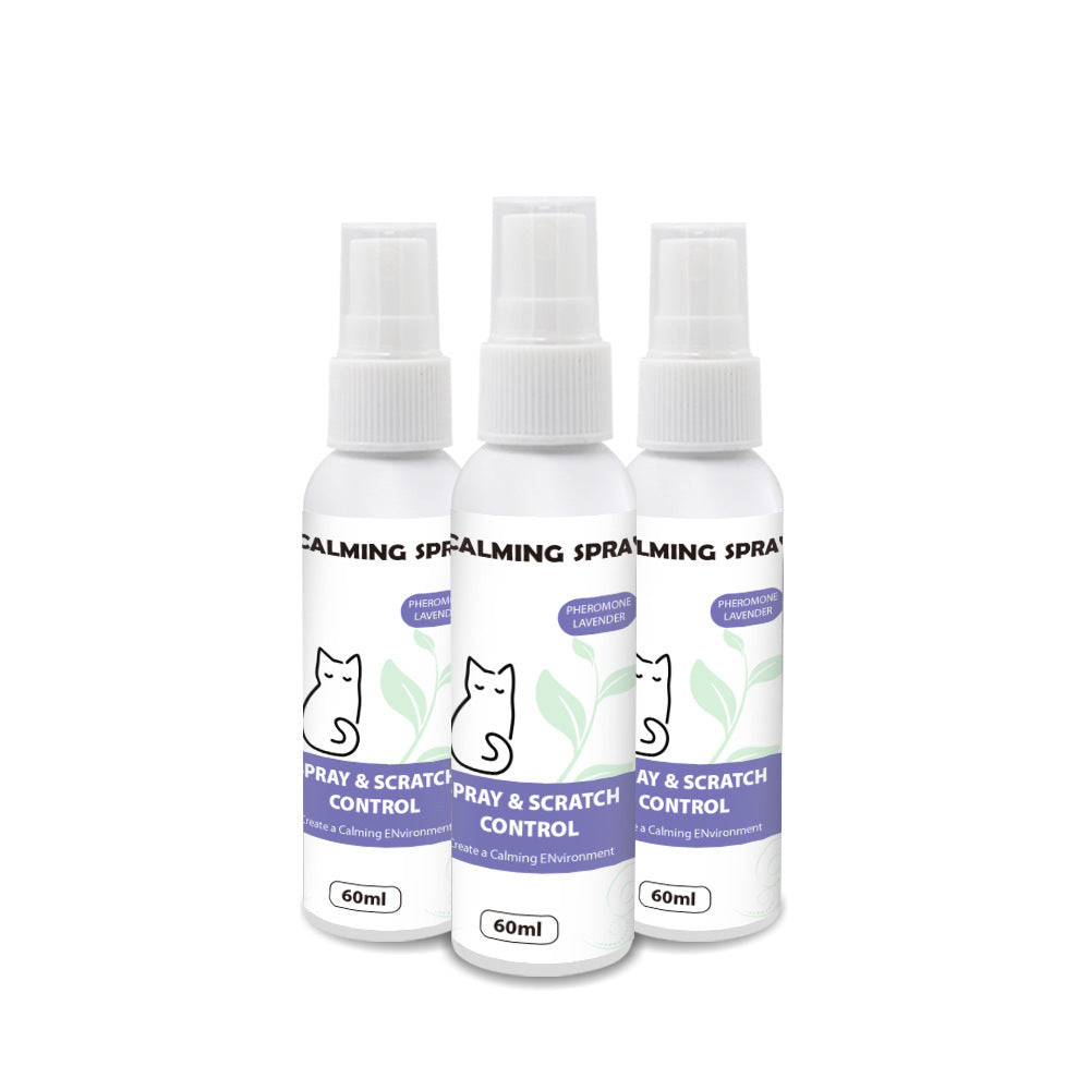 HKM-034515 Organic Oil Formula Calm Spray for Pets - Anxiety Relief for Cats and Dogs (60ml)