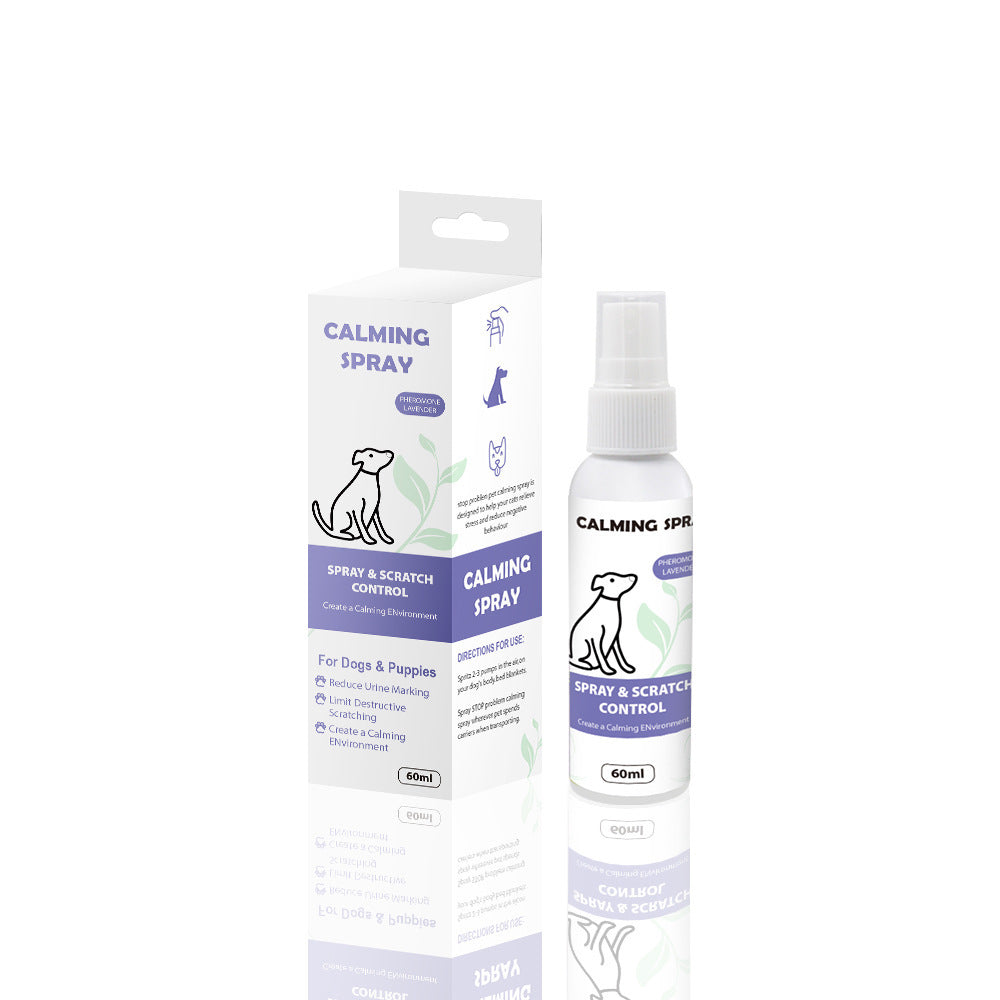 HKM-034515 Organic Oil Formula Calm Spray for Pets - Anxiety Relief for Cats and Dogs (60ml)