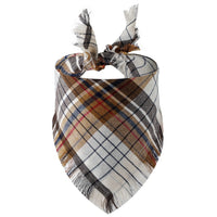 HKM-034579 Plaid Triangle Scarf for Dogs - Various Styles and Sizes Available