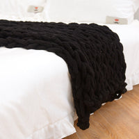 HKM-034643 Handmade Chenille Knitted Yarn Sofa Cover Blanket in Various Colors and Sizes
