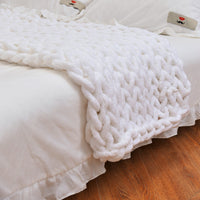 HKM-034643 Handmade Chenille Knitted Yarn Sofa Cover Blanket in Various Colors and Sizes