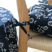 HKM-034771 Retro Floral Cloth Dining Chair Cushion - Various Size Options Available