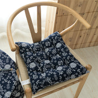 HKM-034771 Retro Floral Cloth Dining Chair Cushion - Various Size Options Available
