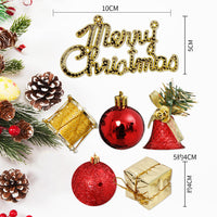 HKM-034835 Christmas Foam Pendant Decorative Ornament - Gold and Blue Holiday Party Decoration