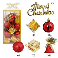 HKM-034835 Christmas Foam Pendant Decorative Ornament - Gold and Blue Holiday Party Decoration