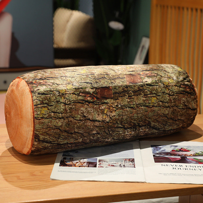 HKM-034835 Creative Simulation Stump Cotton Pillow Cushion - 50cm Height