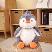 HKM-034899 Lazy Series Small Plush Elephant Doll - Gray Pig & Penguin Toy for Teens (25cm, 35cm)