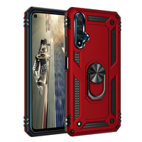 HKM-034963 Creativity Anti-Drop Bracket Case for Huawei Nova 5T and Honor 20 - TPU and PC Material with Solid Color Design