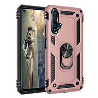 HKM-034963 Creativity Anti-Drop Bracket Case for Huawei Nova 5T and Honor 20 - TPU and PC Material with Solid Color Design