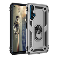 HKM-034963 Creativity Anti-Drop Bracket Case for Huawei Nova 5T and Honor 20 - TPU and PC Material with Solid Color Design