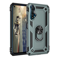 HKM-034963 Creativity Anti-Drop Bracket Case for Huawei Nova 5T and Honor 20 - TPU and PC Material with Solid Color Design