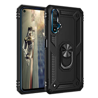 HKM-034963 Creativity Anti-Drop Bracket Case for Huawei Nova 5T and Honor 20 - TPU and PC Material with Solid Color Design