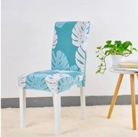HKM-035091 Printed Stretch Dining Chair Covers - Set of 4 or 6 for Furniture Protection and Style