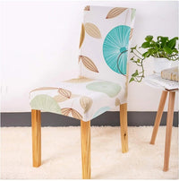 HKM-035091 Printed Stretch Dining Chair Covers - Set of 4 or 6 for Furniture Protection and Style