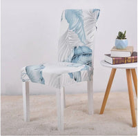 HKM-035091 Printed Stretch Dining Chair Covers - Set of 4 or 6 for Furniture Protection and Style