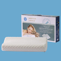 HKM-035155 Natural Latex Wave B Shape Pillow 60x40x11cm for Comfortable Sleep and Support