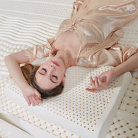 HKM-035155 Natural Latex Wave B Shape Pillow 60x40x11cm for Comfortable Sleep and Support