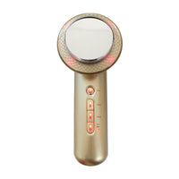 HKM-035219 Ultrasonic Beauty Slimming Device - Golden, Portable Design for Easy Use