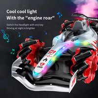 HKM-035283 F1 RC Stunt Drift Car with Lights and Music, Dual Control & Gesture Sensing