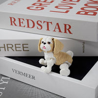 HKM-035347 Adorable Shih Tzu Figurine for Home Decoration - Charming and Whimsical Pet Lovers' Accent Piece