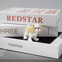 HKM-035347 Adorable Shih Tzu Figurine for Home Decoration - Charming and Whimsical Pet Lovers' Accent Piece