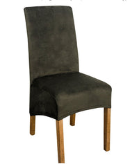 HKM-035411 Super Soft Flannel Elastic Chair Cover - Rectangle Seat Cover for Hotels and Living Spaces