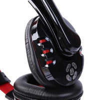 HKM-035539 Wireless Bluetooth Over-Ear Headphones with Noise Cancellation and Adjustable Headband for Deep Bass Gaming