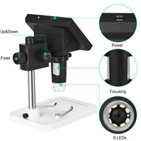 HKM-035603 High-Definition USB Digital Microscope with 720P Video and Adjustable LED Lighting