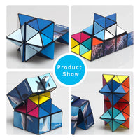HKM-035603 Transforming Star Cube Puzzle - 2 in 1 Marine Animal Fidget Toy for Ages 2 and Up