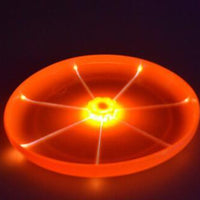 HKM-035667 LED Spinning Flying Saucer Toy with 3 Color Lights and Durable Design