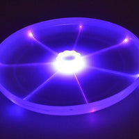 HKM-035667 LED Spinning Flying Saucer Toy with 3 Color Lights and Durable Design
