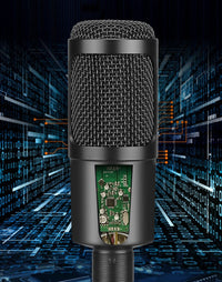 HKM-035731 USB Condenser Microphone for Laptops and Computers with Volume Control and Enhanced Sensitivity
