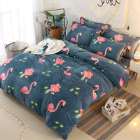 HKM-035859 Plush Two-Piece and Three-Piece Bed Linen Set with Multiple Size Options