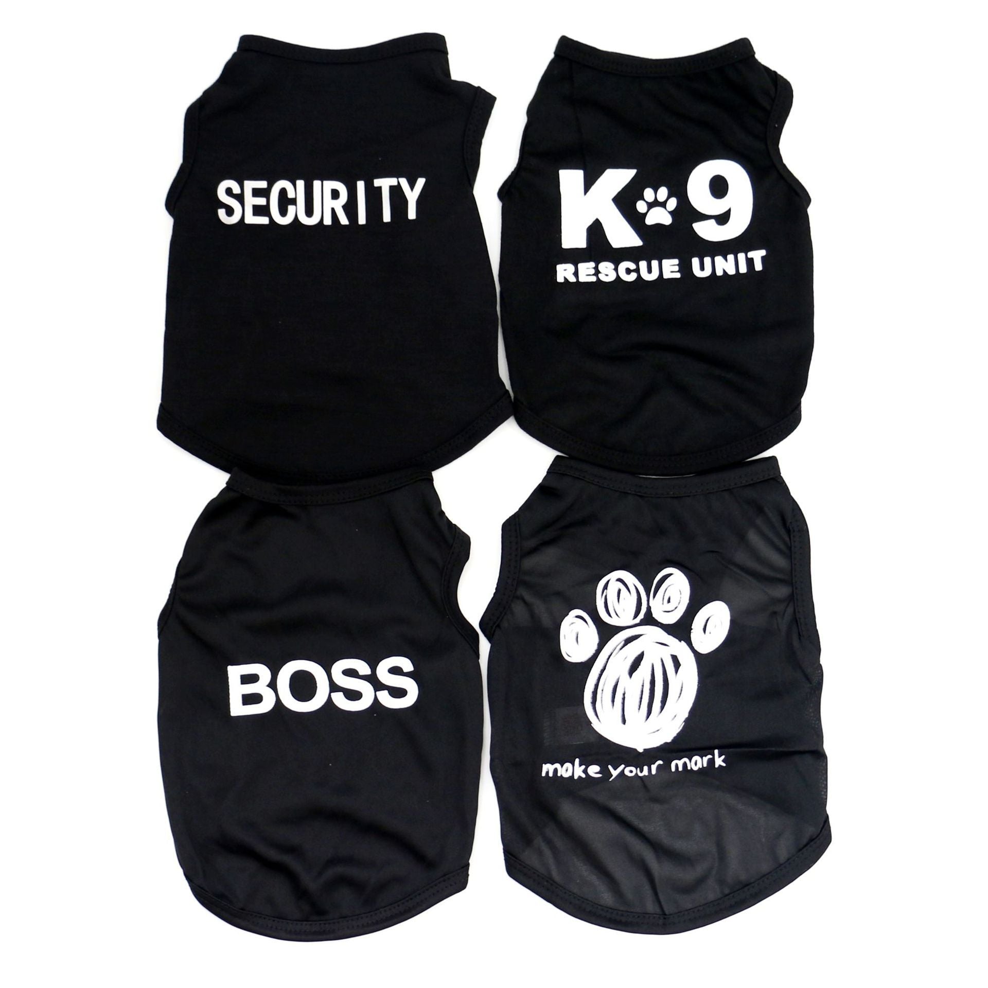 HKM-036051 Cool and Breathable Dog Summer Vest in Various Black Designs